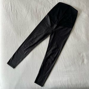 Faux Leather Maternity Leggings